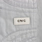 Chic Gray Slim Fit Designer Jeans