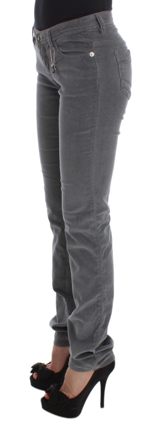 Sleek Super Slim Gray Jeans