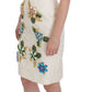 Elegant Floral Brocade Sheath Dress