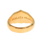 Elegant Men's Gold Plated Silver Ring