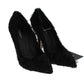 Elegant Pumps in Luxe Xiangao Fur Leather