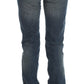 Chic Slim Fit Bootcut Jeans in Blue Wash