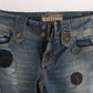 Chic Slim Fit Bootcut Jeans in Blue Wash