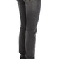 Elegant Slim Fit Gray Wash Jeans