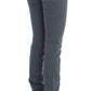 Sleek Slim Fit Italian Jeans in Chic Blue