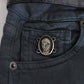 Sleek Slim Fit Italian Jeans in Chic Blue