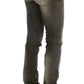 Chic Gray Slim Fit Italian Denim