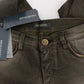 Chic Gray Slim Fit Italian Denim