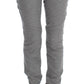 Chic Gray Casual Cotton Pants