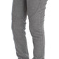 Chic Gray Casual Cotton Pants