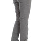 Chic Gray Casual Cotton Pants