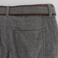 Chic Gray Casual Cotton Pants