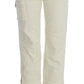 Beige Capri Cropped Chic Pants