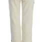 Beige Capri Cropped Chic Pants