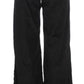 Chic Black Wide Leg Cotton Jeans