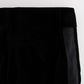 Elegant Black Wide Leg Silk Blend Pants