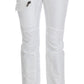 Chic White Nylon Cargo Pants by Italian Designer