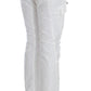 Chic White Nylon Cargo Pants by Italian Designer