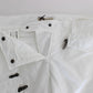 Chic White Nylon Cargo Pants by Italian Designer