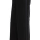 Chic Black Wide Leg Silk Blend Jeans