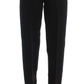 Chic Black Wide Leg Silk Blend Jeans