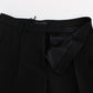 Chic Black Wide Leg Silk Blend Jeans