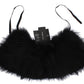 Black Fox Fur Chic Shoulder Wrap