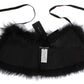 Black Fox Fur Chic Shoulder Wrap