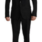 Elegant Black Two-Piece Martini Suit