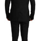 Elegant Black Two-Piece Martini Suit