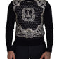 Elegant Wool Silk Blend Crewneck Sweater