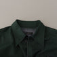 Emerald Elegance Slim Fit Casual Shirt