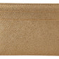 Gold Leather #DGLovesLondon Women Cardholder Case Wallet