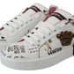 Queen Crown Chic Leather Sneakers