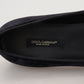 Elegant Black Silk-Blend Loafers