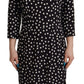 Polka Dot Sheath Midi Elegance