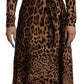 Elegant V-Neck A-Line Maxi Dress in Brown