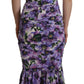 Floral Elegance Midi Sheath Dress