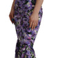 Floral Elegance Midi Sheath Dress