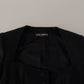 Sleek Black Snap Jacket with Silk Lining