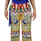 Multicolor High Waist Snow Pants