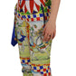 Multicolor High Waist Snow Pants