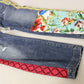 High Waist Patchwork Skinny Denim