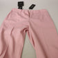 Chic MidWaist Virgin Wool Pink Pants