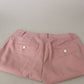 Chic MidWaist Virgin Wool Pink Pants