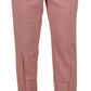 Chic MidWaist Virgin Wool Pink Pants