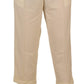 Elegant Ivory High-Waist Wool Pants