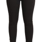 Sleek Black Cotton Stretch Skinny Jeans