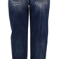 High Waist Skinny Denim Jeans - Chic Blue Washed