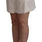 Elegant High Waist White Culotte Shorts